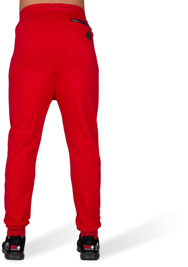 Alabama Drop Crotch Joggers – Red – Gorilla Wear Australia