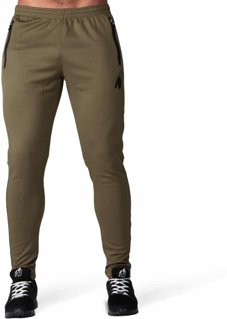 Ballinger Track Pants – Army Green/Black – Gorilla Wear Australia