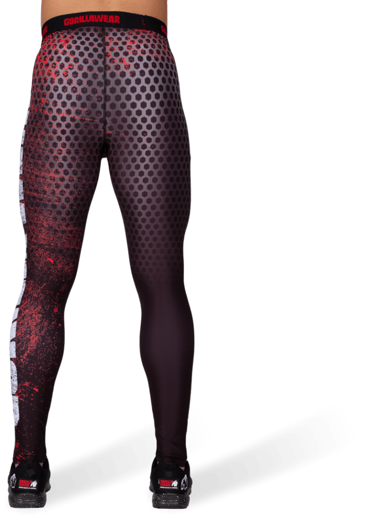 Bruce Men’s Tights – Red/Grey – Gorilla Wear Australia