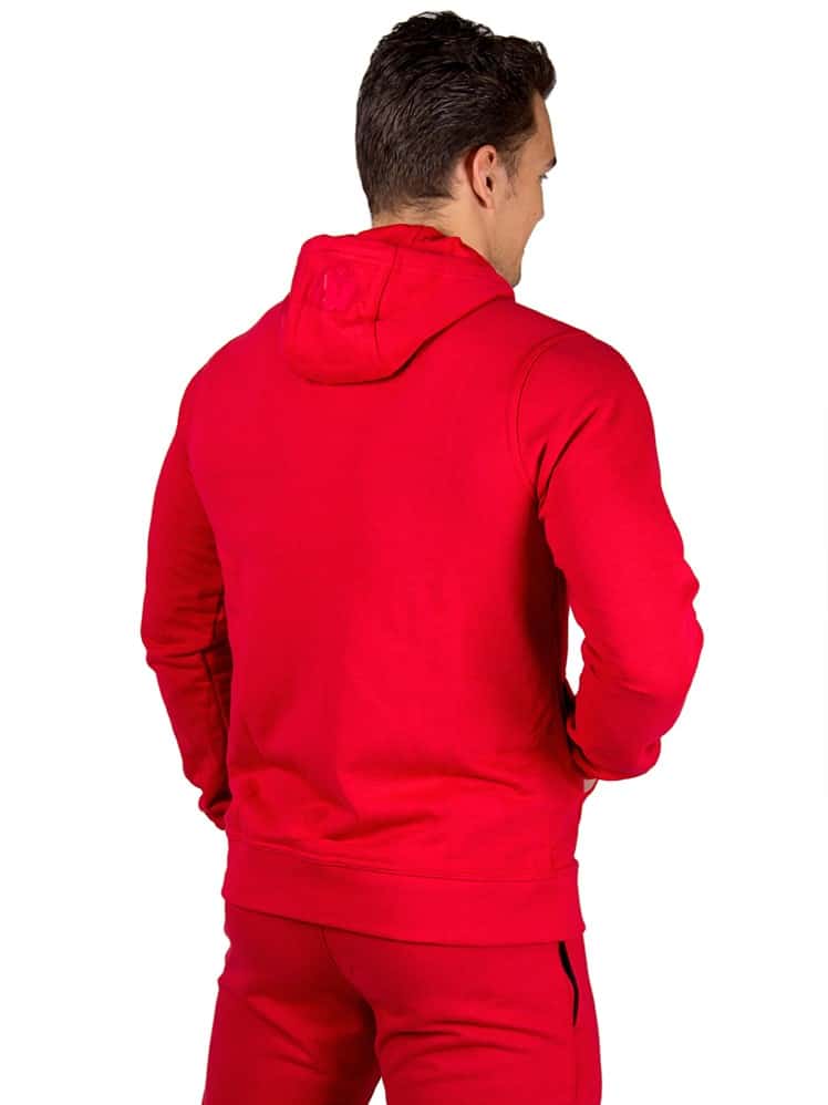 Classic Zipped Hoodie – Red – Gorilla Wear Australia