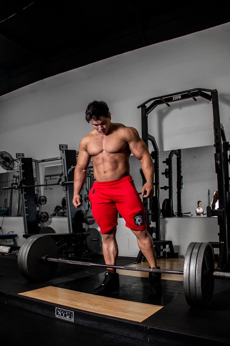 Gorilla Wear Los Angeles Sweat Shorts Red Rot Bodybuilding Fitness 