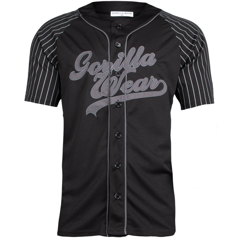 82 Baseball Jersey – Black – Gorilla Wear Australia
